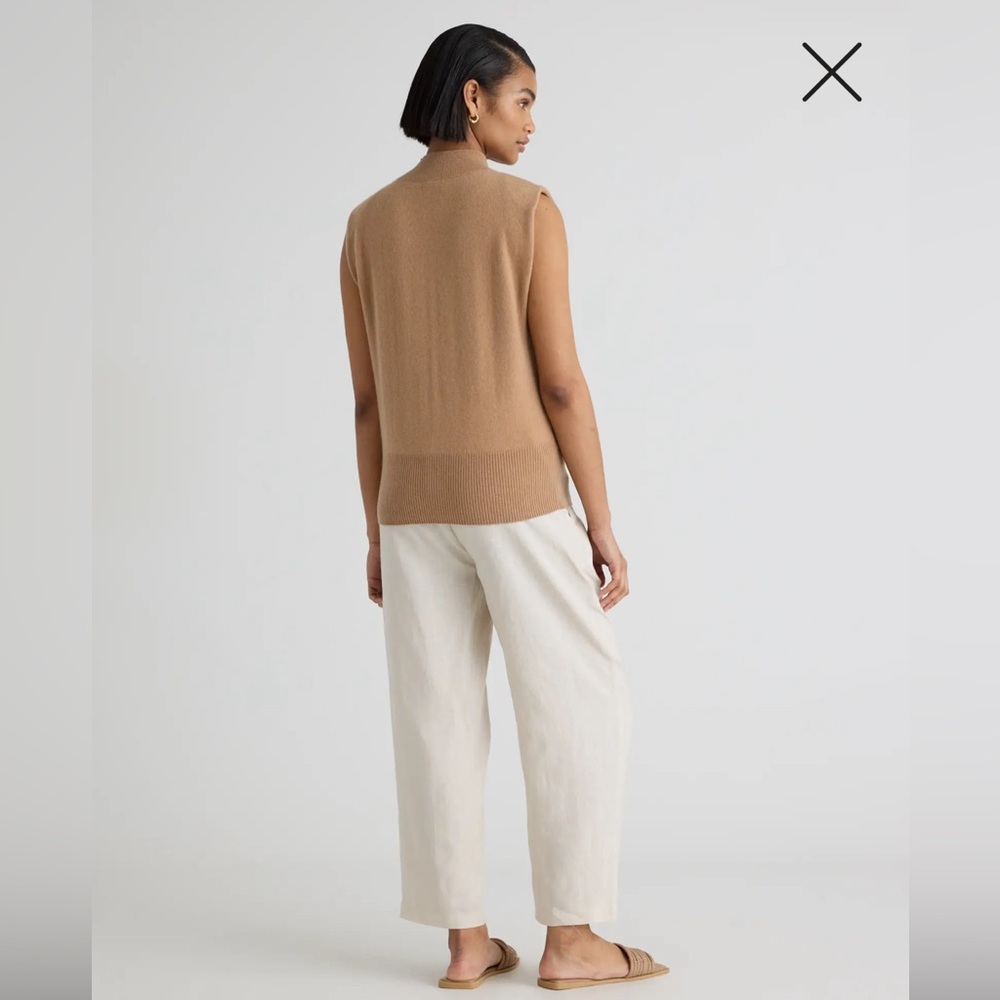 Quince New 100% European Linen Pants Beige L - Picture 5 of 8